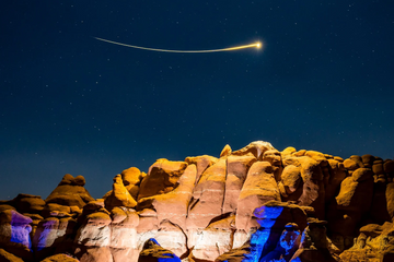 Light Painting Photography Under the Night Skies of Utah