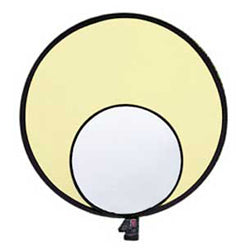 12" Collapsible Reflector - Soft Gold / White