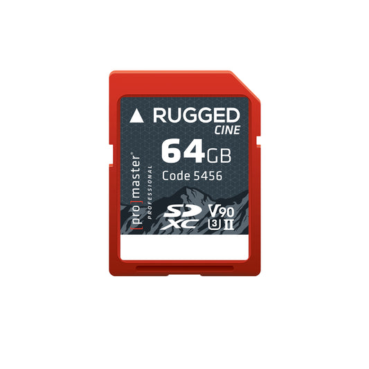 SDXC 64GB Rugged™ CINE UHS-II V90 Memory Card