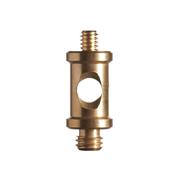 Short Brass Spigot 1/4"-20 male to 3/8" male