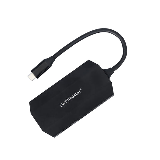 USB-C Card Reader & Hub for 2 SD Cards