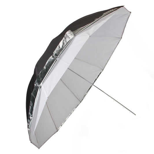 60" Convertible 3-in-1 Umbrella - White/Silver/Black