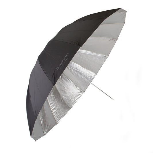 72" Reflective Umbrella - Silver with Black Backing